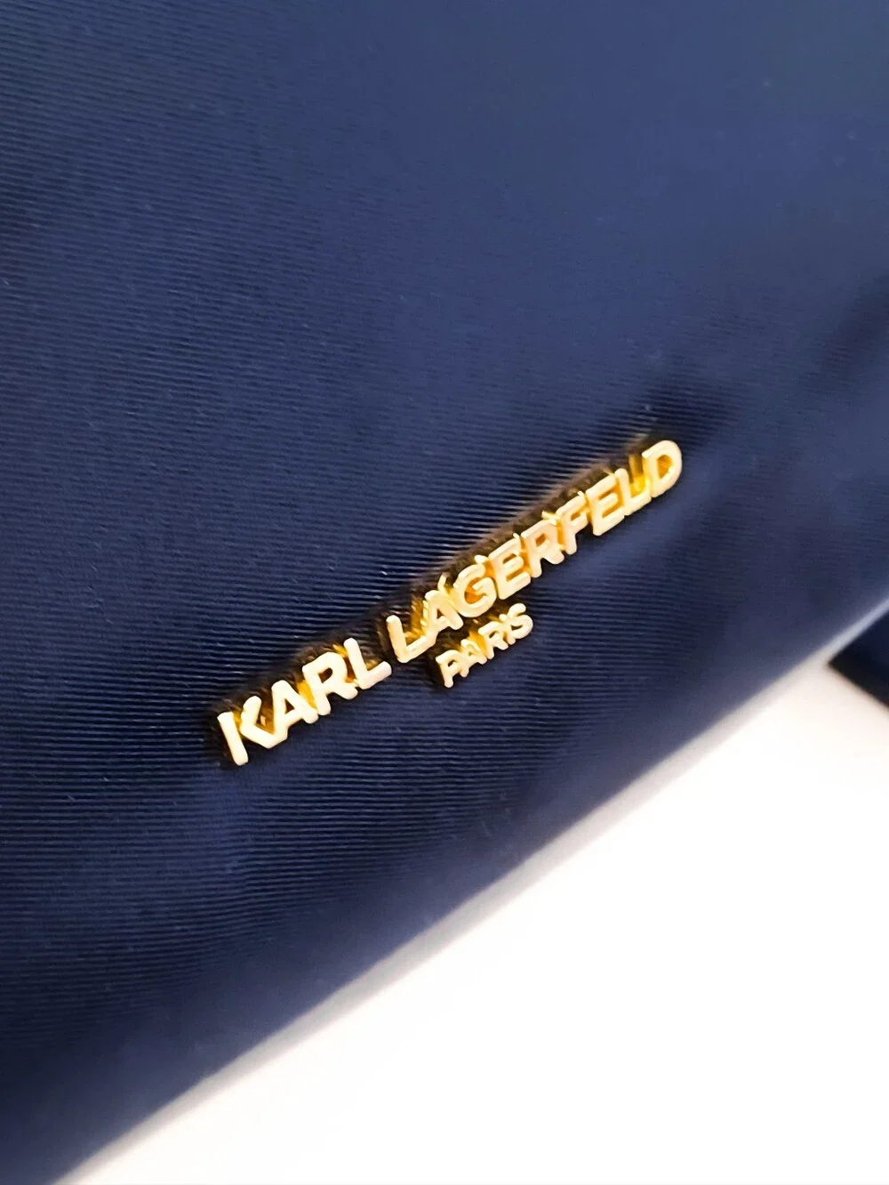 New MayBelle Nylon Gabardine & Leather Laptop Backpack By Karl Lagerfeld Paris